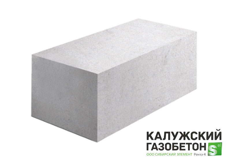 Газобетонный блок стеновой Калужский D600 625х300х200 B3.5 фото 0